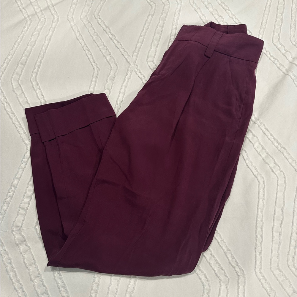 Alice + Olivia Deep Burgundy Pants